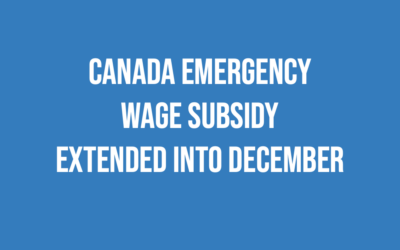 Canada Emergency Wage Subsidy extended into December!